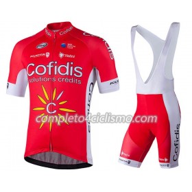 Completo Maglia + Pantaloncino con bretelle 2018 Cofidis Pro Team N001